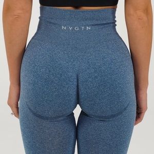 NVGTN Seamless Curve Slate Blue Leggings